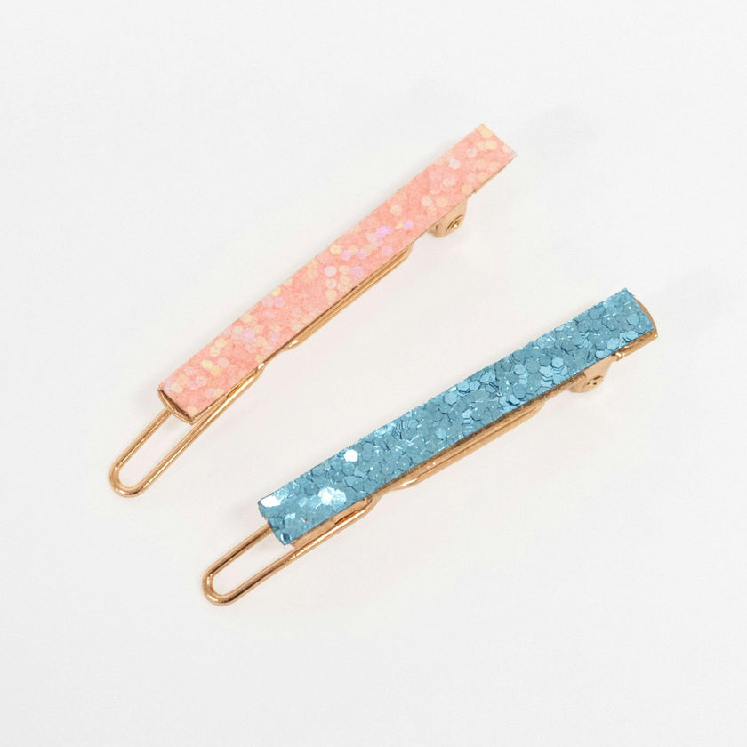 Archived Glitter Rainbow Hair Clips