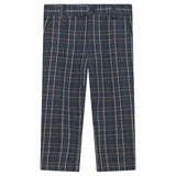 Woven Plaid Long Pants Beige