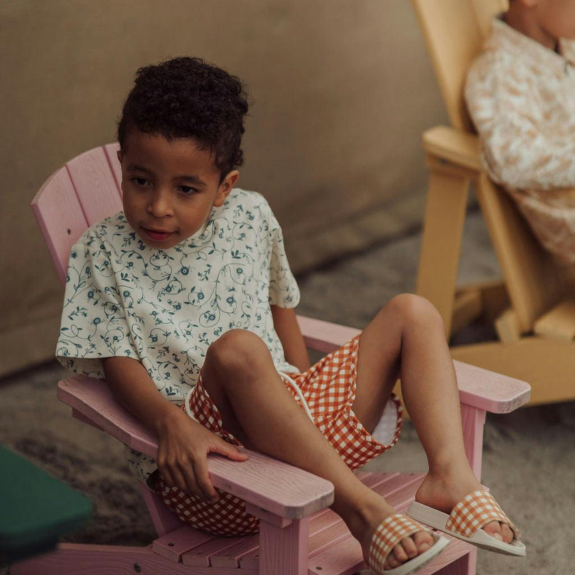 Slide Sandal | Patterns - Sienna Gingham
