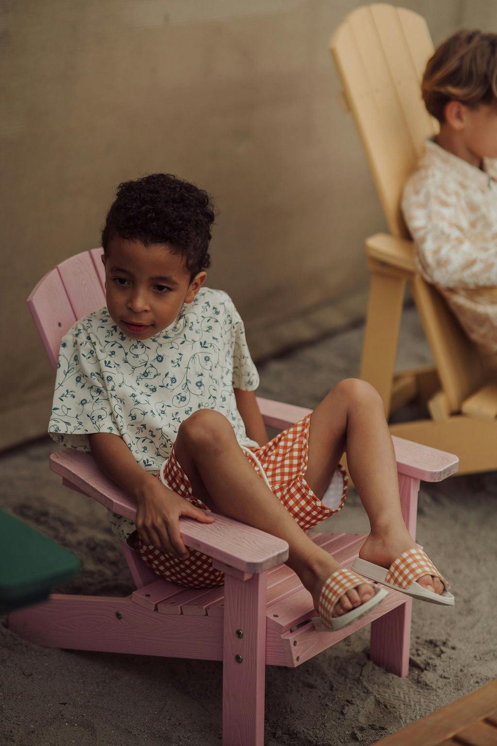 Slide Sandal | Patterns - Sienna Gingham