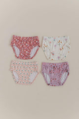 Girls Underwear in Framed Flower
