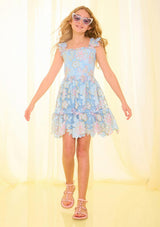 Lilia Embroidered Mini Dress
