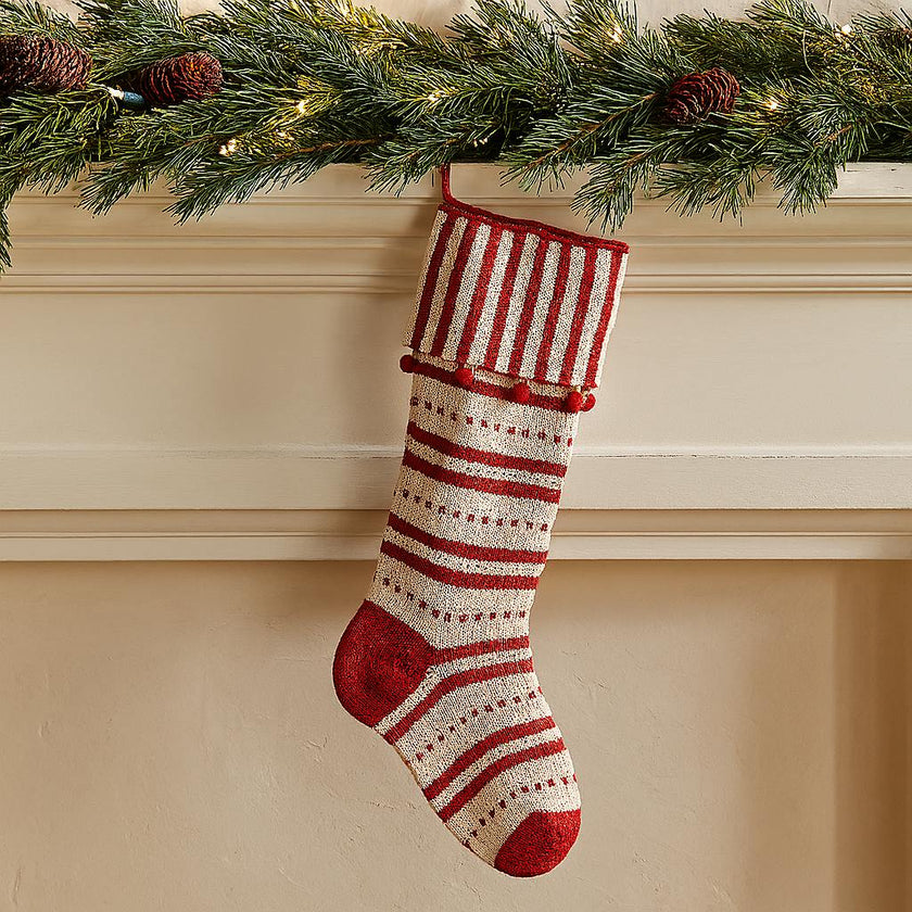 Candy Cuff Dot & Stripe Stocking