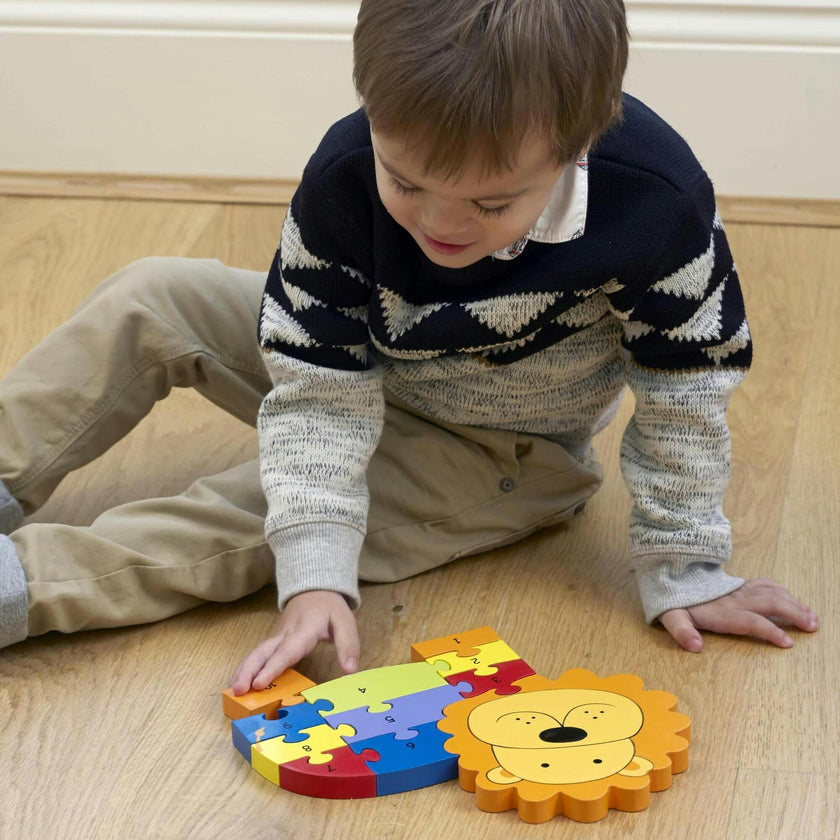 Orange Tree Toys: Number Puzzle - 11 Piece Wooden Puzzle