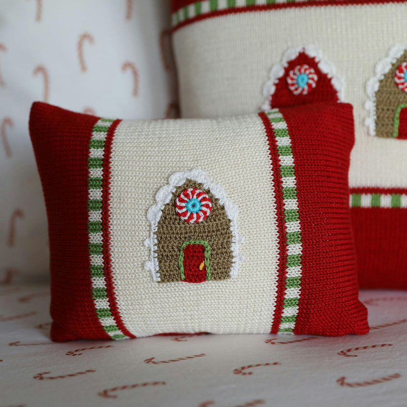 Mini Gingerbread House Pillow