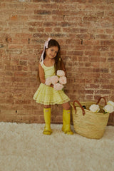 Harlow Pastel Yellow Heart Cut Out Tank