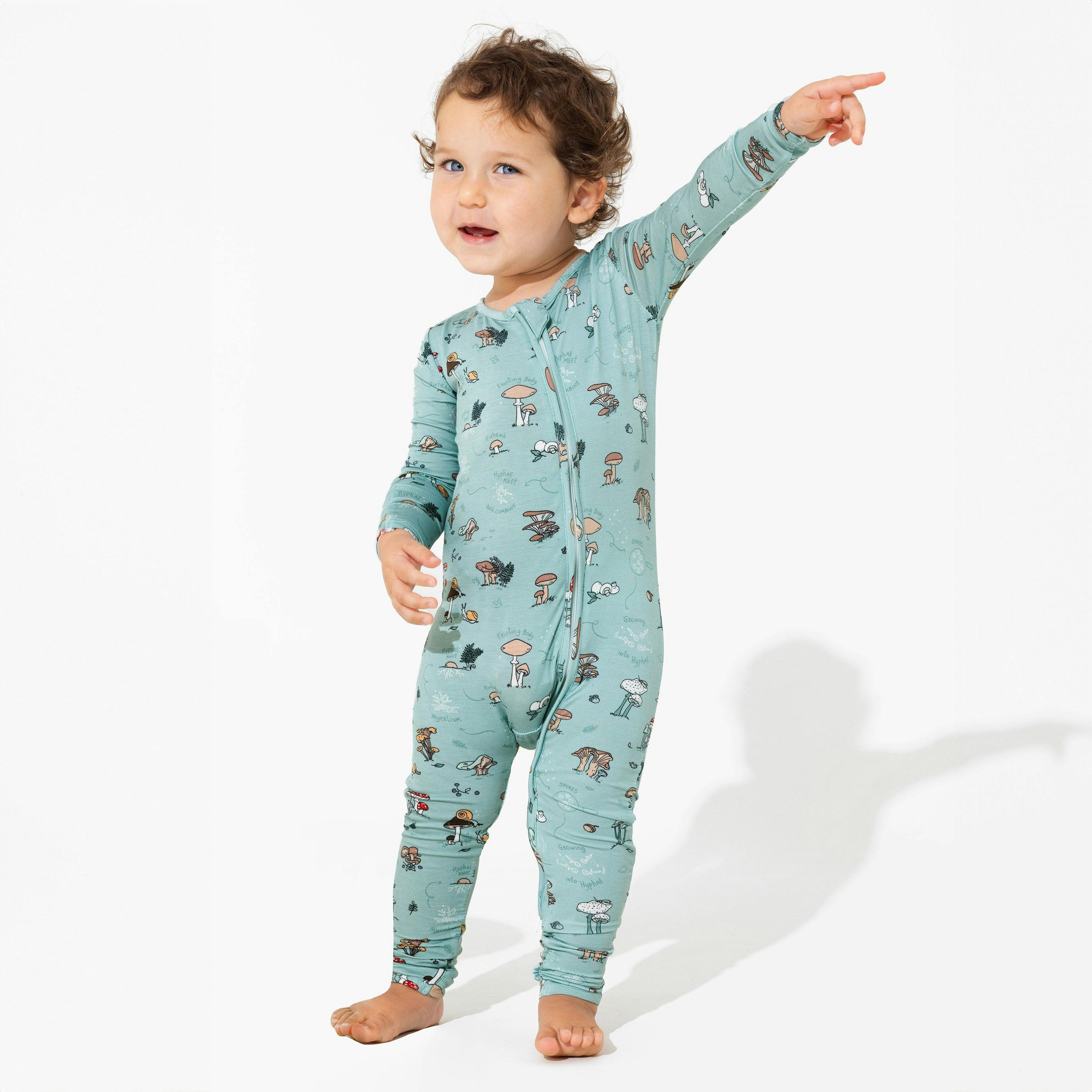 Mushroom Cycle Bamboo Convertible Footie