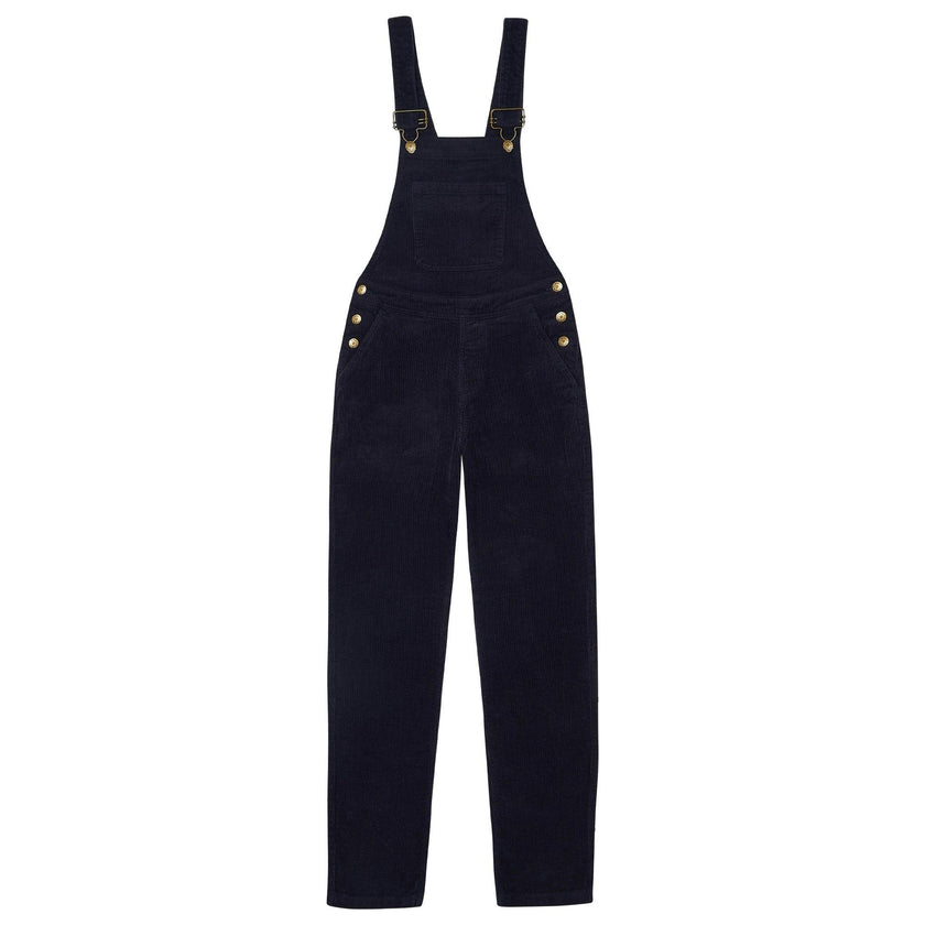 Adult Navy Chunky Cord Overalls