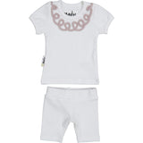 Soutache Design 2-Piece Top & Short Set