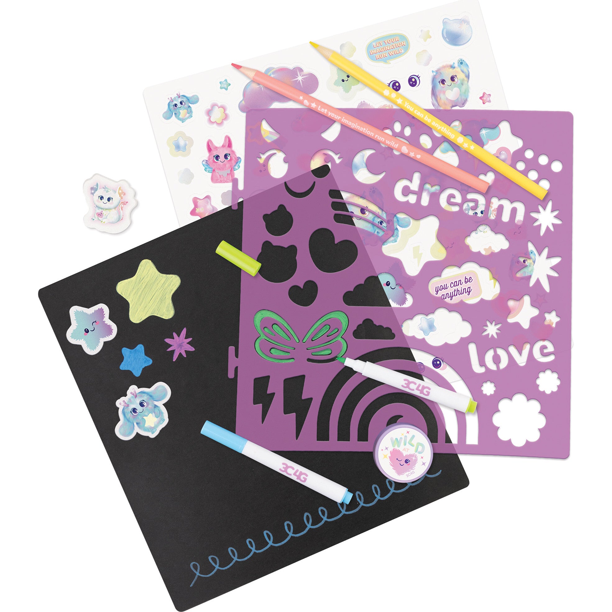 3C4G: Imagination Land Travel Chalkboard Art Set