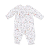 Enchanted Woodland - Smocked Long Sleeve Romper