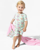 Petals & Posies Bamboo Kids Pajama Short Set