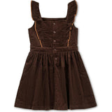 Organic Corduroy Ruffle Jumper, Brown
