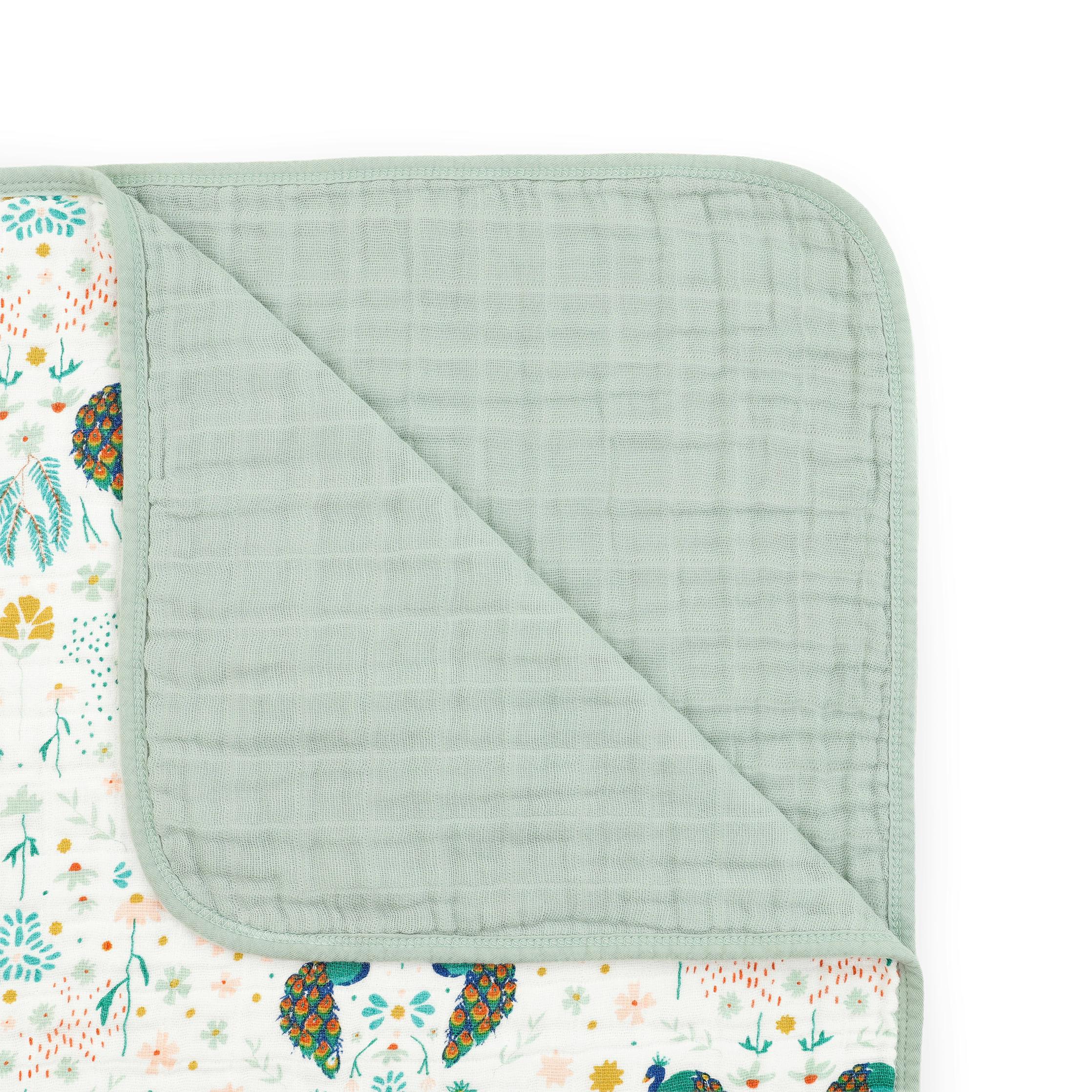 Original Cotton Muslin Quilt - Peacock