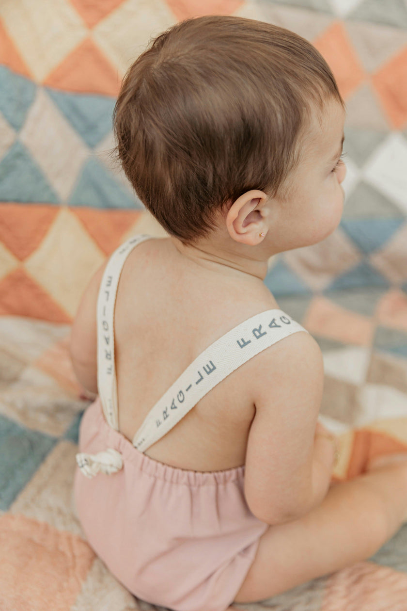 Fragile Snap Bottom Cotton Romper