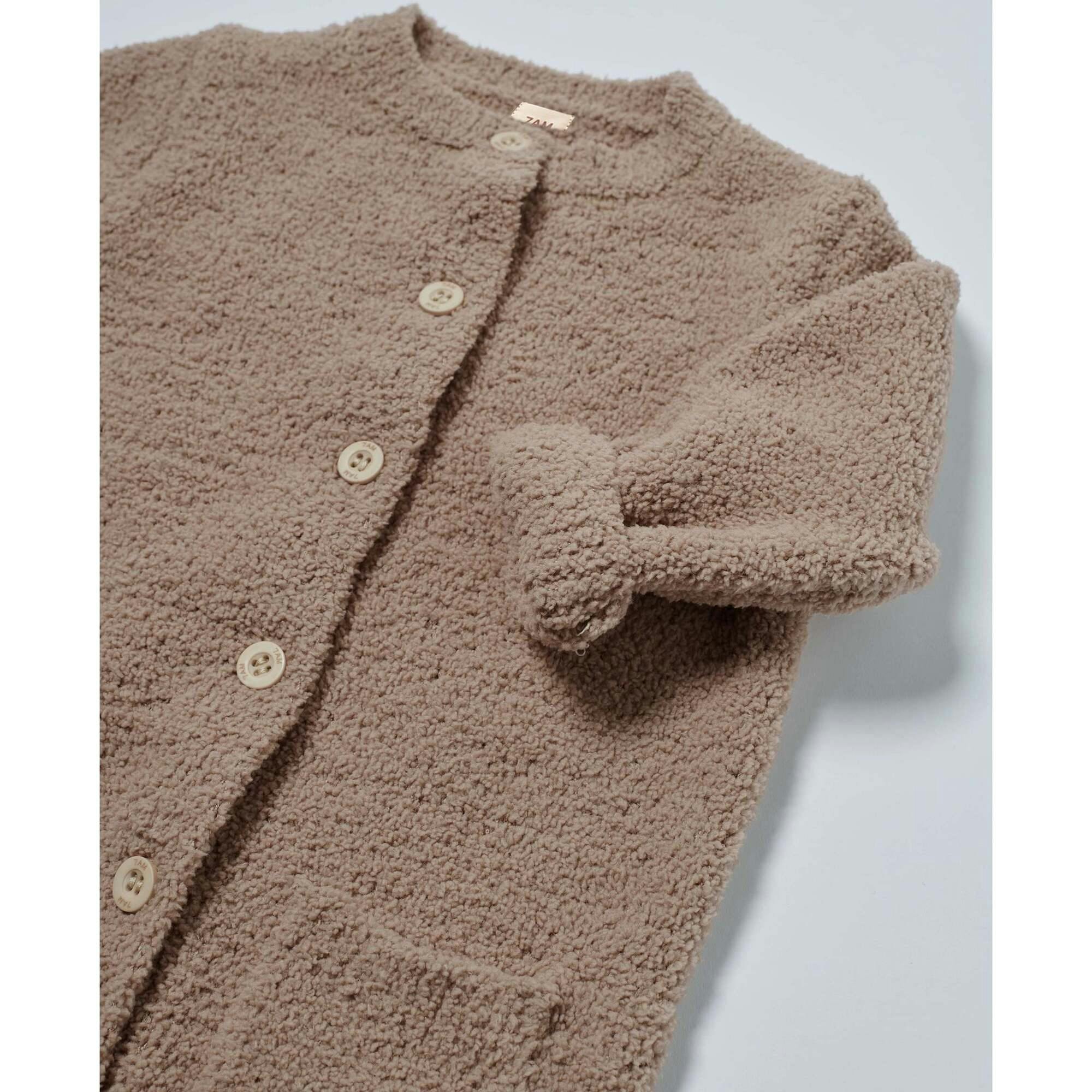 Fuzzy Long Sleeve Jumpsuit