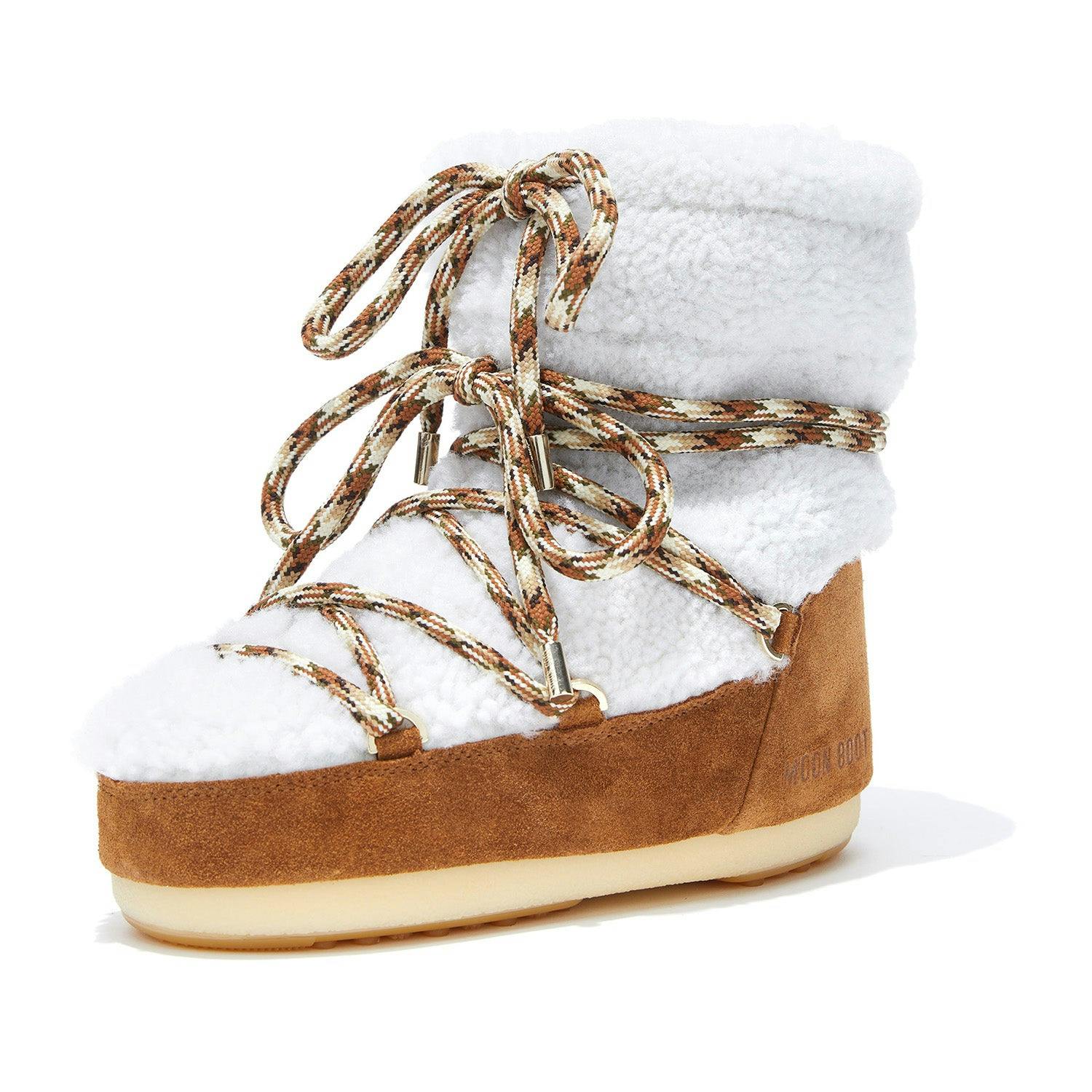 MOON BOOT FULL MOON Shearling Mid Boots Brown