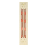 Pink Flower Taper Candles