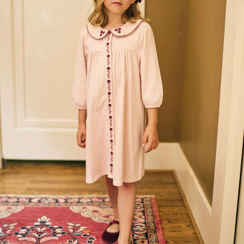 Collier Dress in Blushing Pink