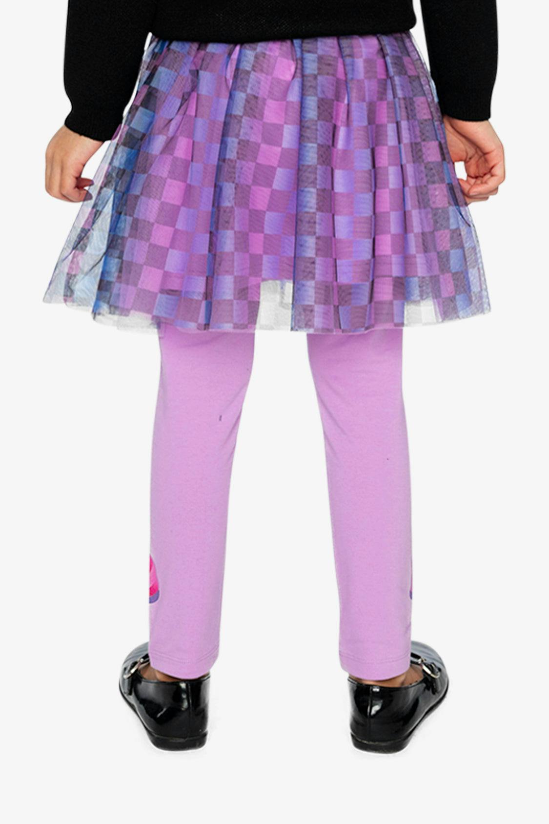 Skirt Black Checkered Print
