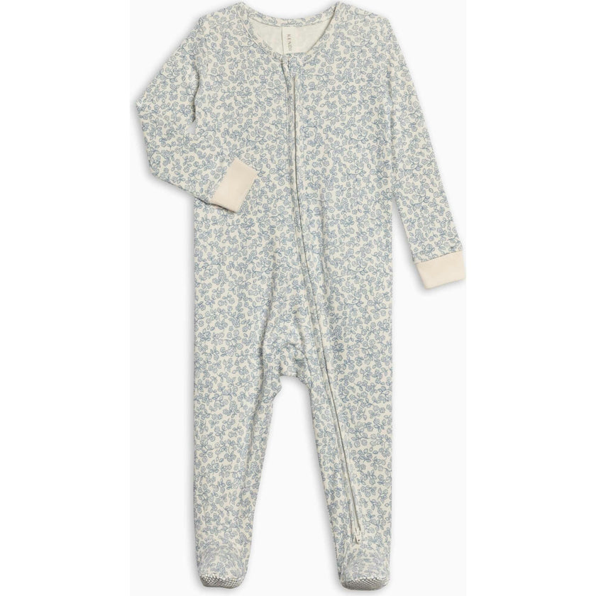 Peyton Zipper Sleeper - Narelle Floral / Ivory + Sea
