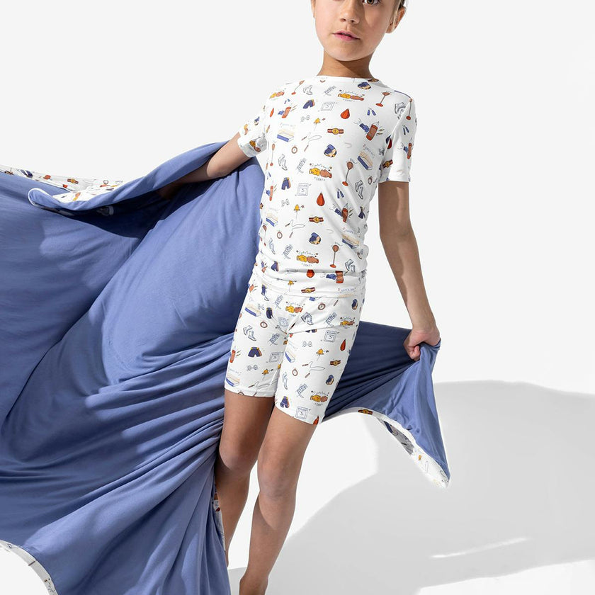 Boxing Bamboo Kids Pajama Short Set