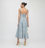 The Margot Dress - Blue Corsica Paisley