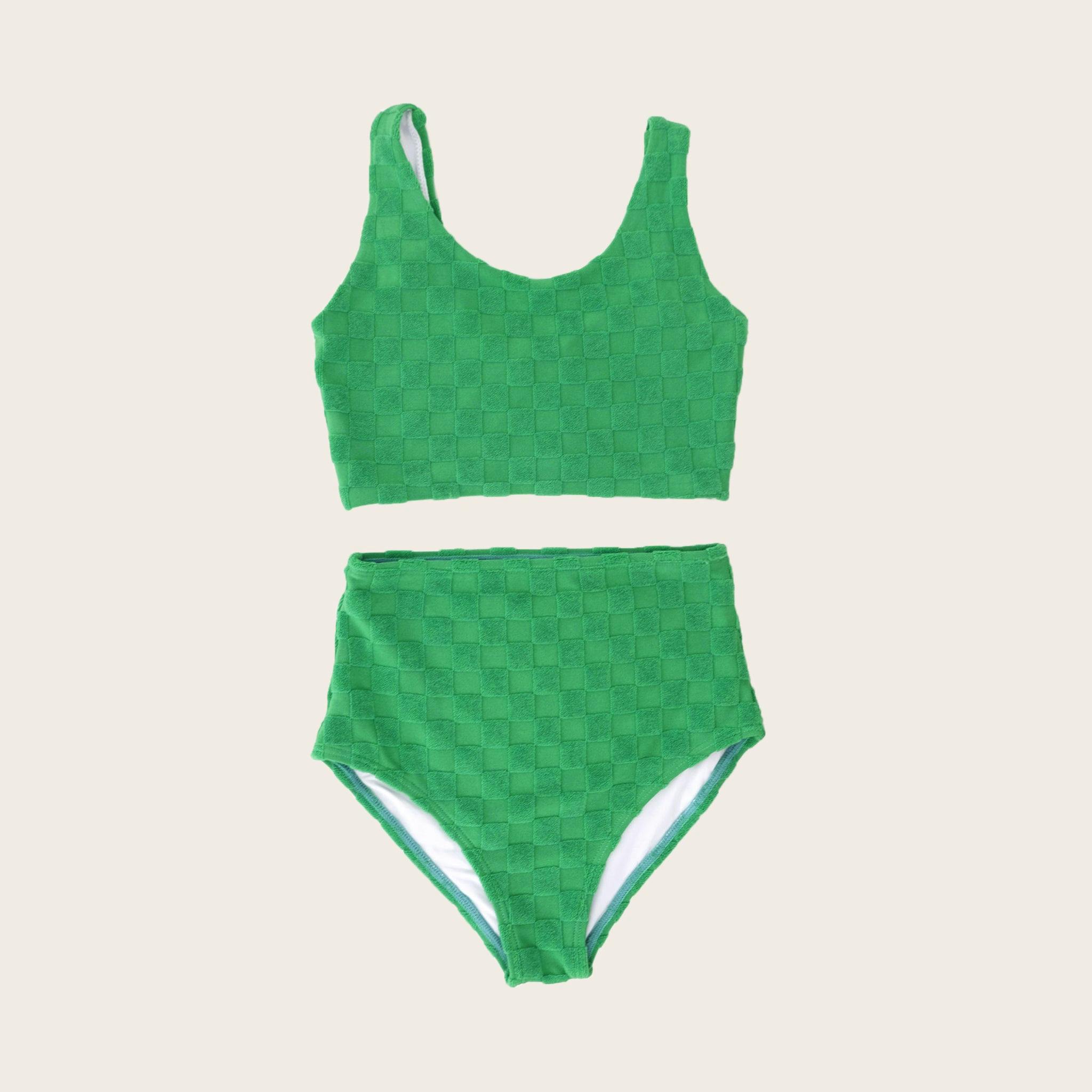 Hamptons Terry Check Two Piece Tank