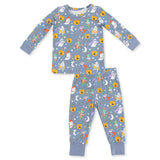 Halloween Monster Dress Up Blue - Long Sleeve Loungewear Set