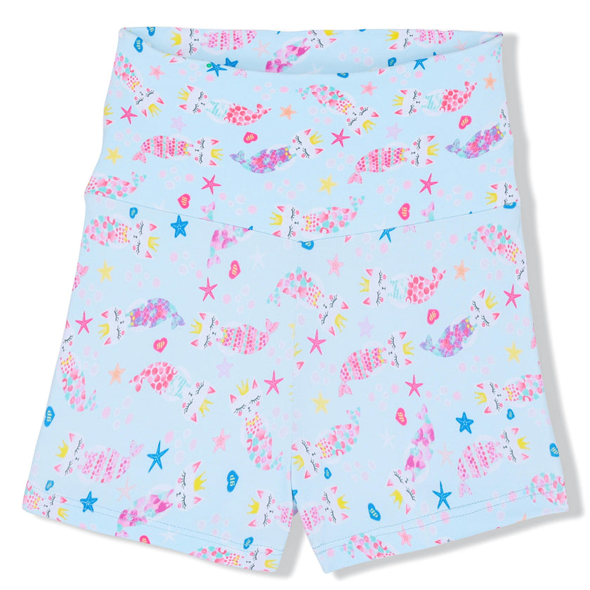MERMAID CATS HIGH WAISTED SHORT
