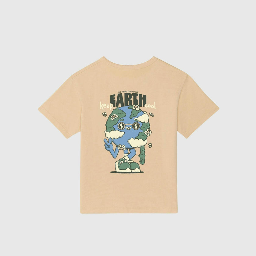 Earth Day Natural Dye Tee in Shortbread