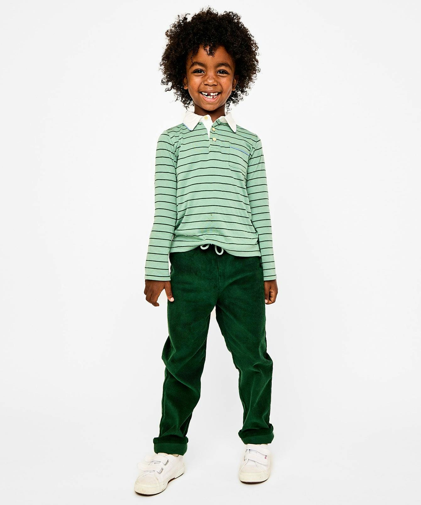 Parker Polo, Sage Fine Stripe