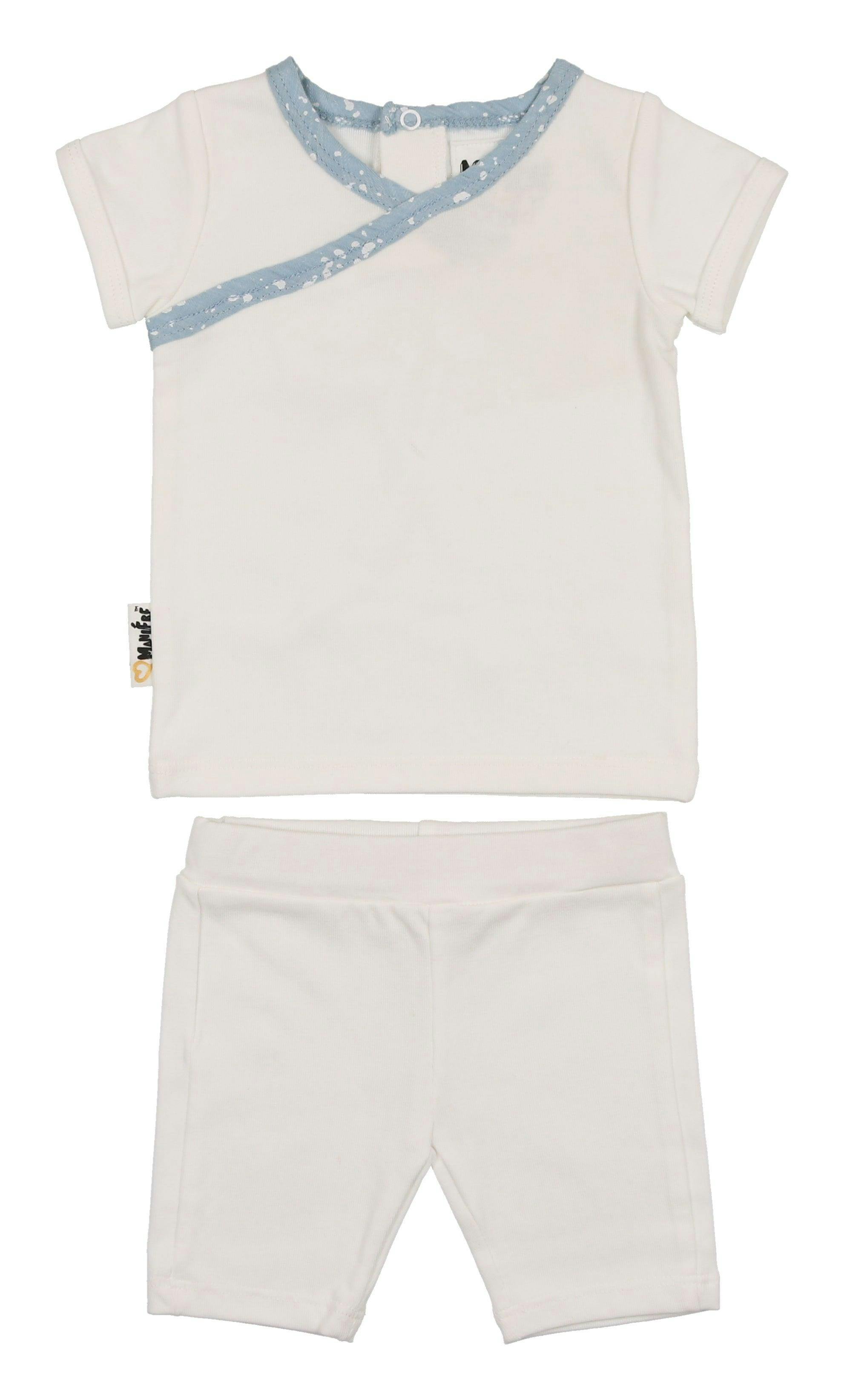 Speckled Wrap Top & Short Set