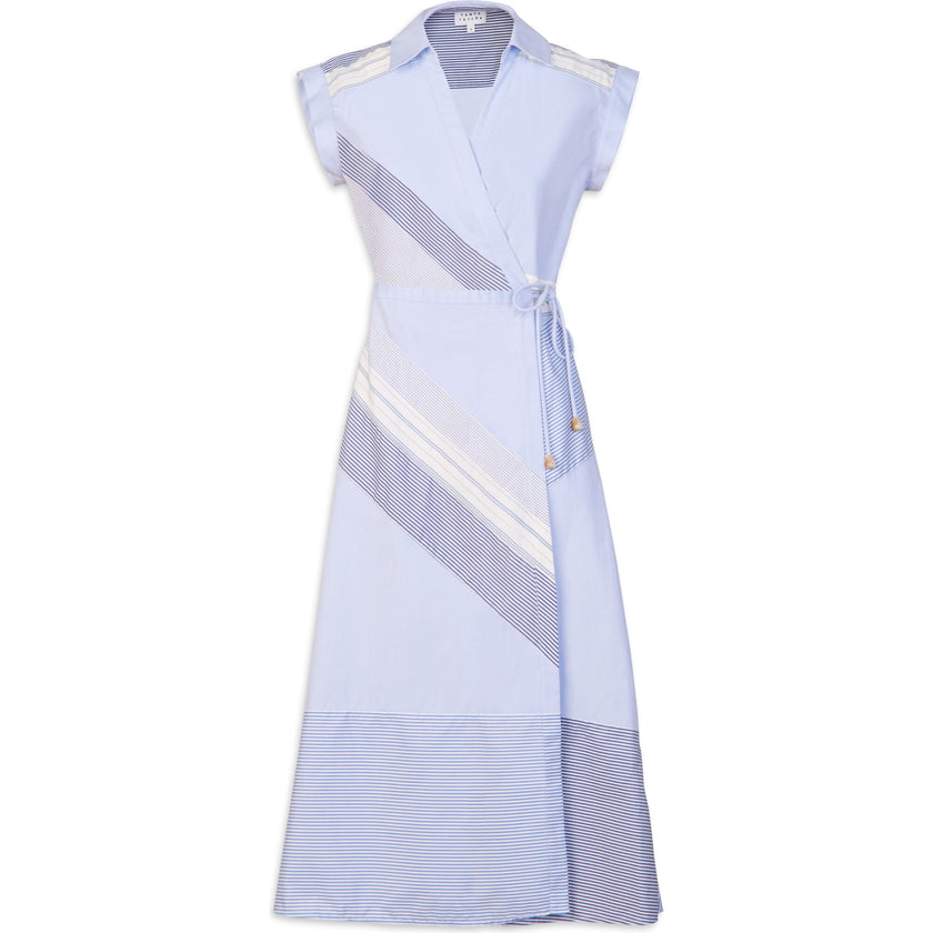Women's Midi Shivon Dress, Blue