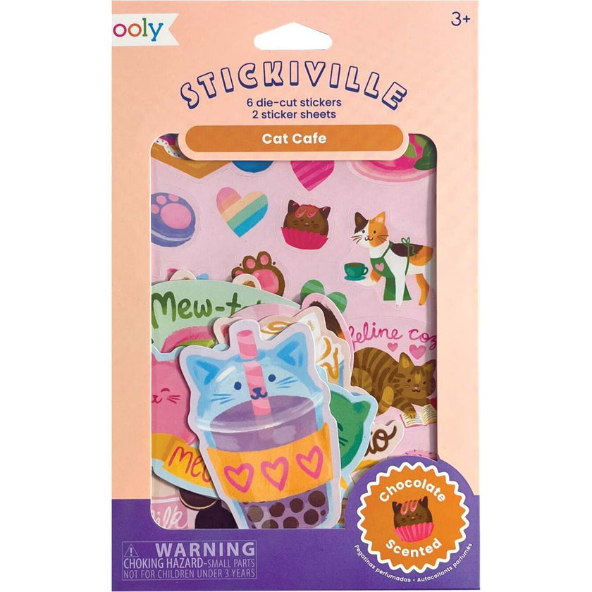 Stickiville Stickers: Cafe - Scented (2 Sheets & 6 Die-Cut) (Paper)
