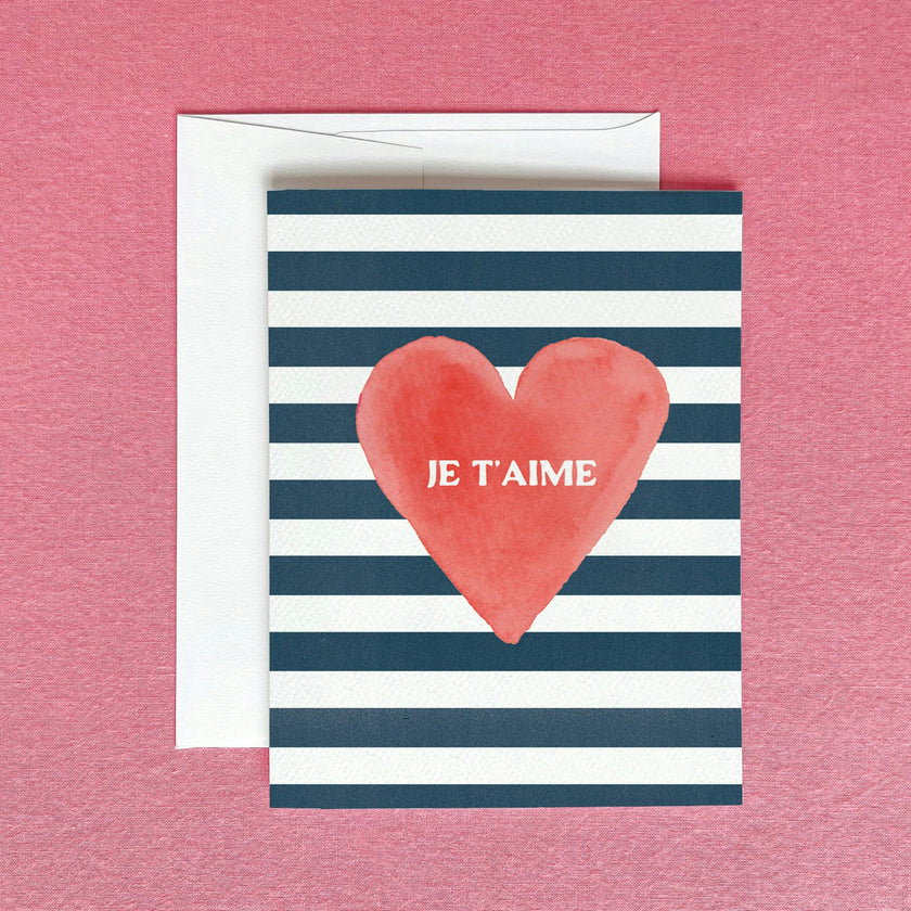 Je T'Aime Greeting Card