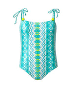vivi one piece abstract green