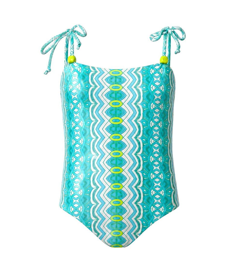 vivi one piece abstract green