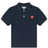 Navy Heart Polo