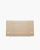 Large, Insulated, Chic Lunchbox, Cream Croc