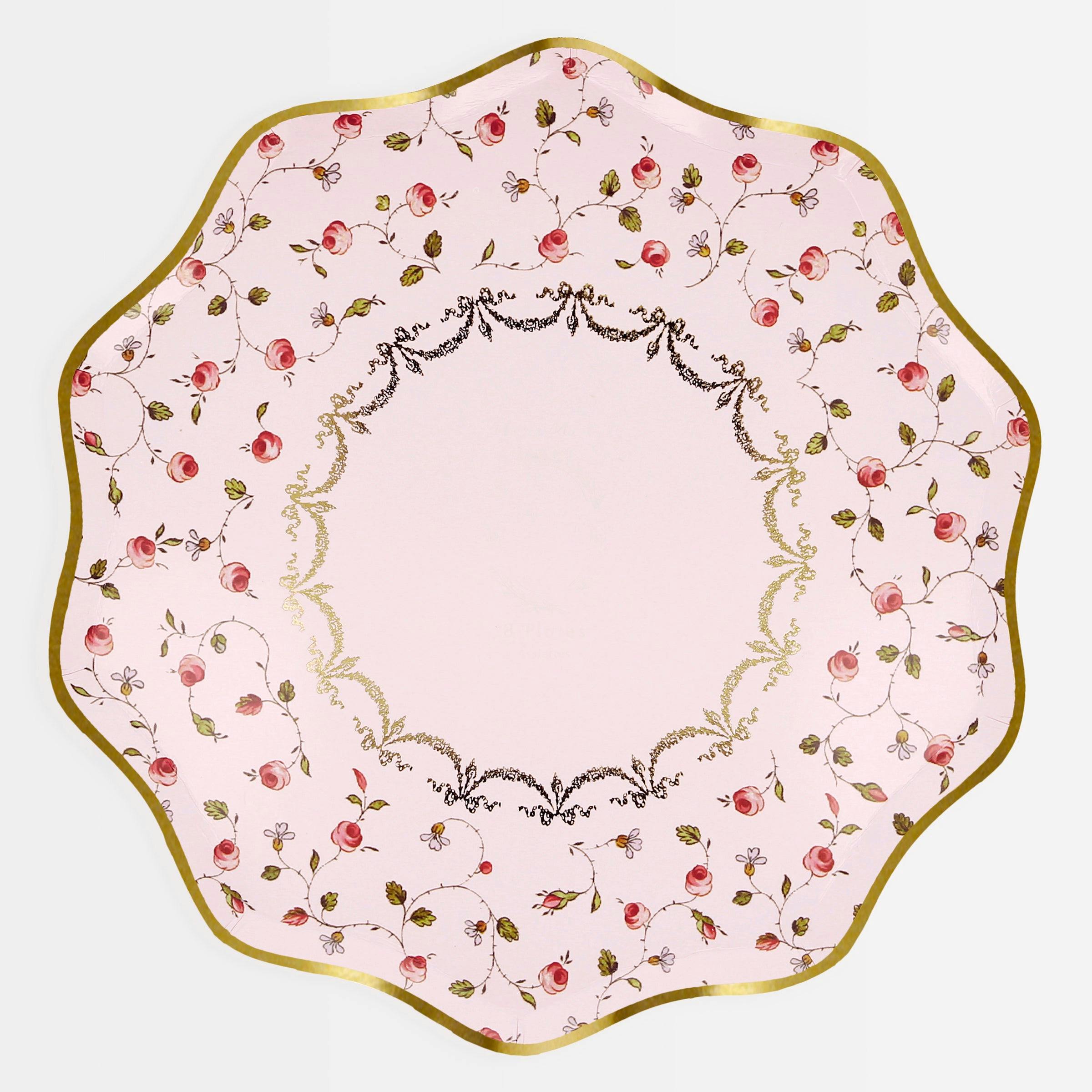 Meri Meri x Ladurée Marie-Antoinette Dinner Plates