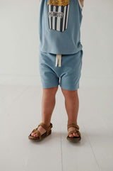 Boys Harem Shorts in Desert Mist