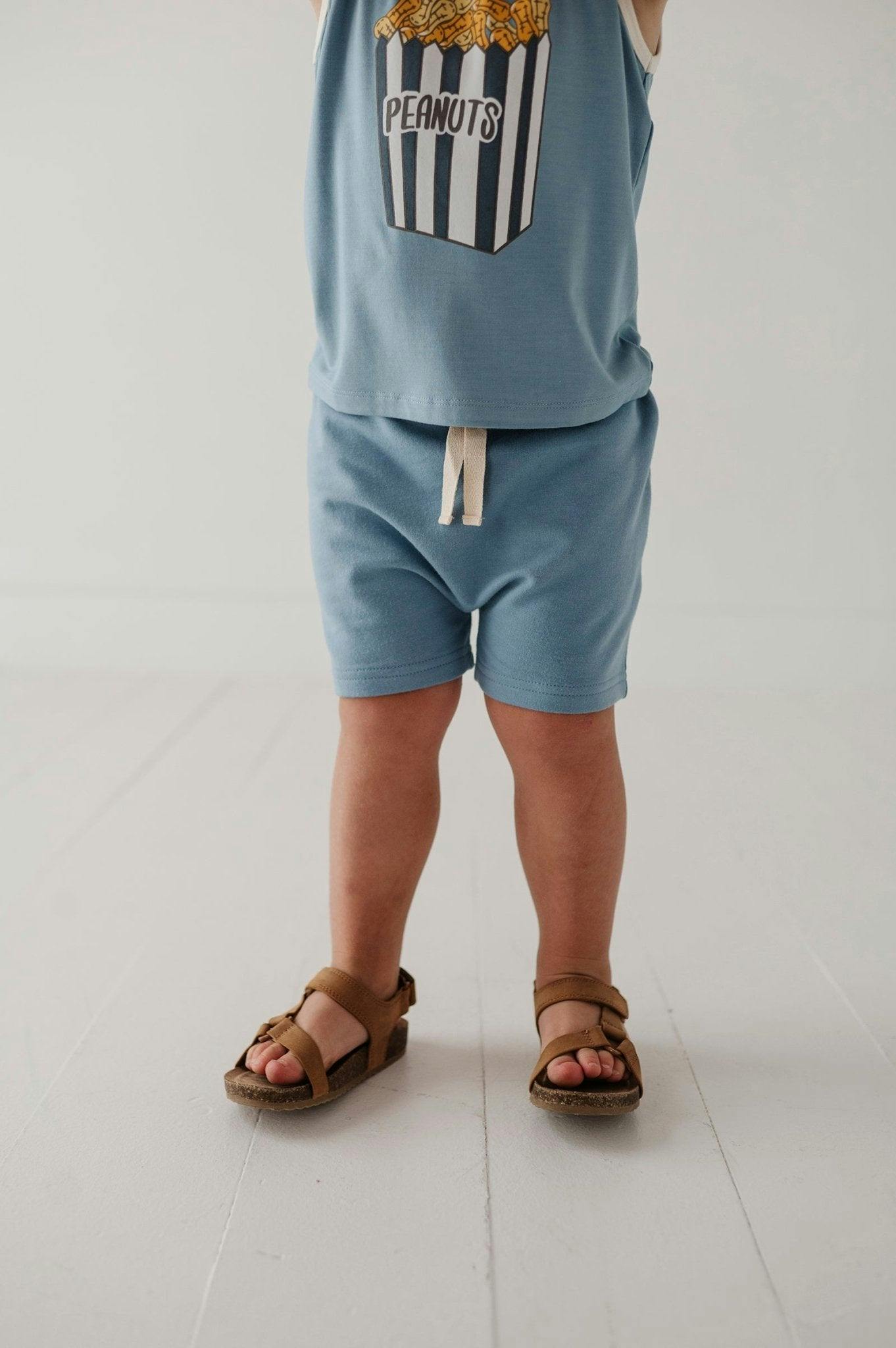 Boys Harem Shorts in Desert Mist