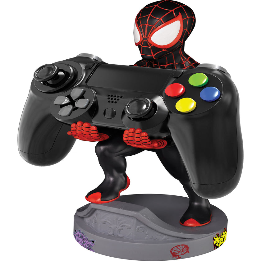Exquisite Gaming Cable Guy Marvel Spiderverse: Miles Morales Spiderman Charging Controller and Device Holder