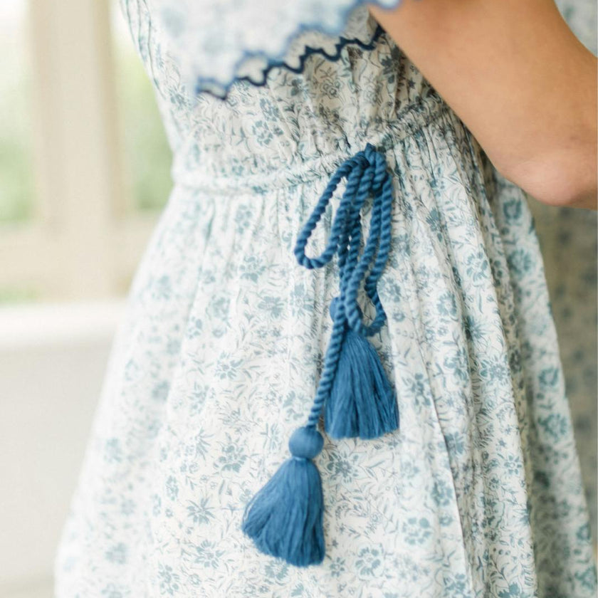Lindsay Dress in Floral Blues