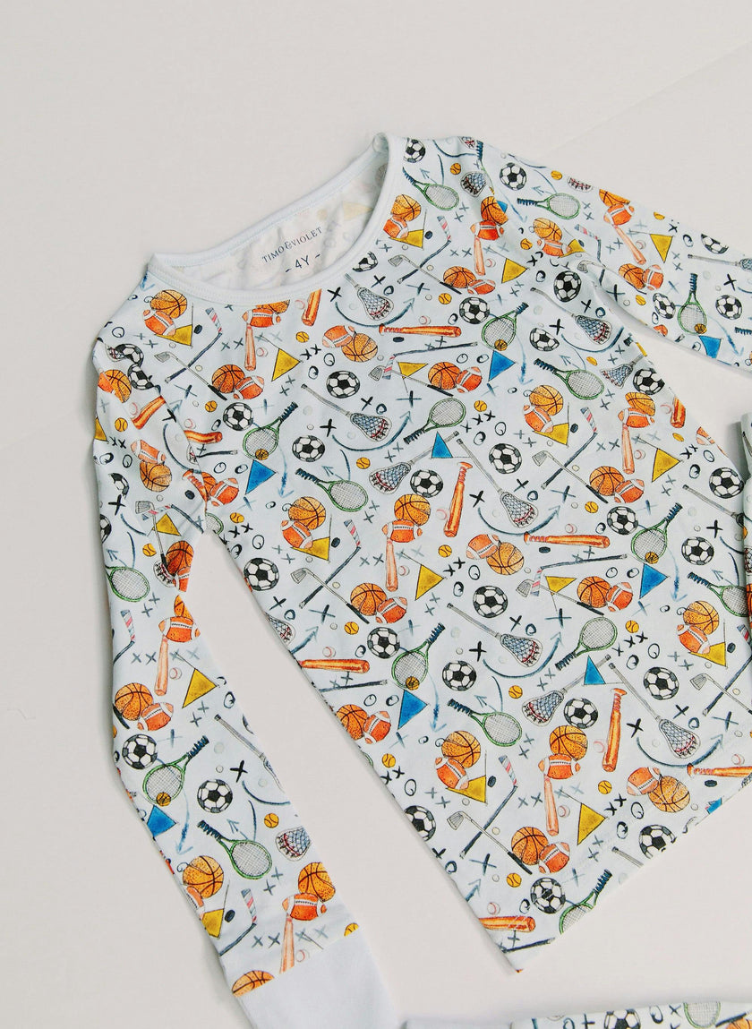 Children's Two Piece Pajamas - Good Sport