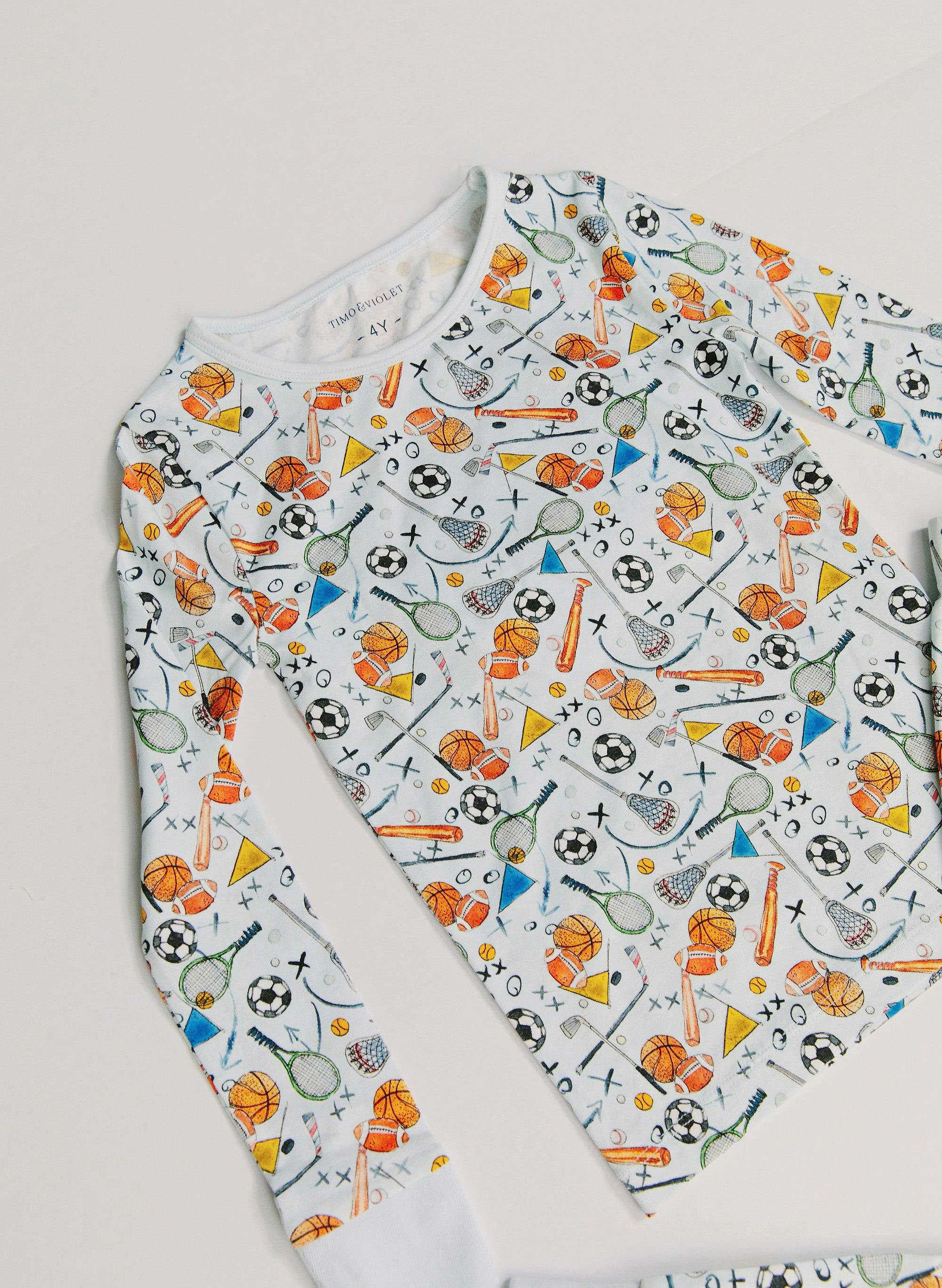 Children's Two Piece Pajamas - Good Sport