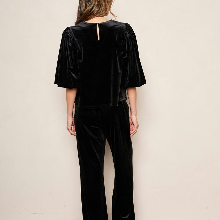 Women's Jin Velvet Wide Leg Pant