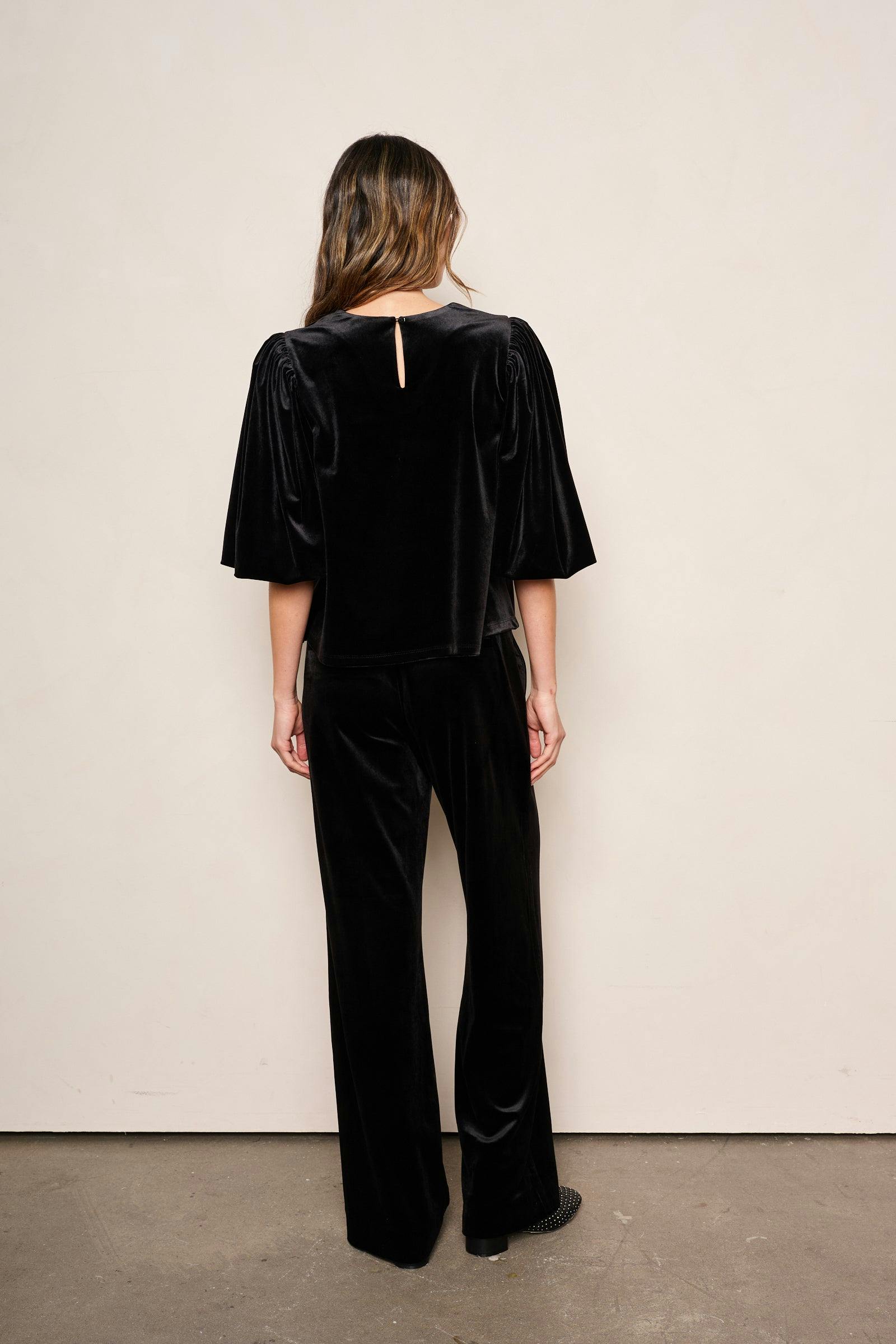 Women's Jin Velvet Wide Leg Pant