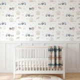 Charlie On the Farm Nursery Wallpaper
